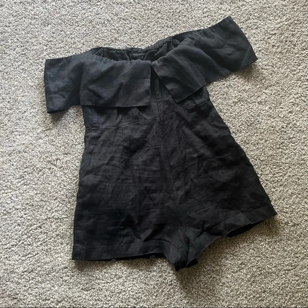 Reformation Frankie Off Shoulder Romper